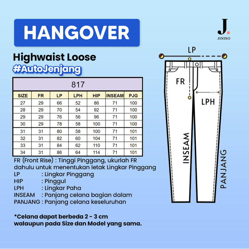 JINISO - Highwaist Loose Jeans 817 HANGOVER