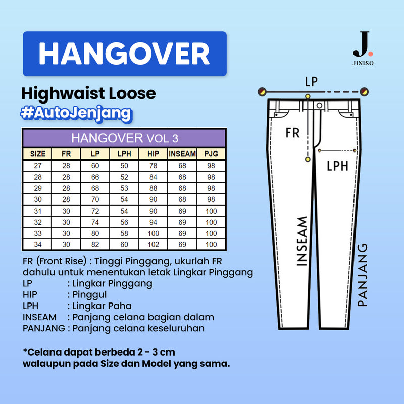 JINISO - Highwaist Loose Hangover Jeans Vol. 3