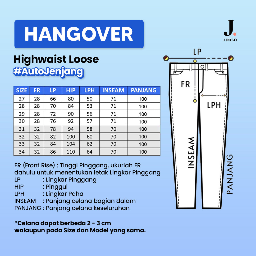 JINISO - Highwaist Loose Jeans 859 HANGOVER