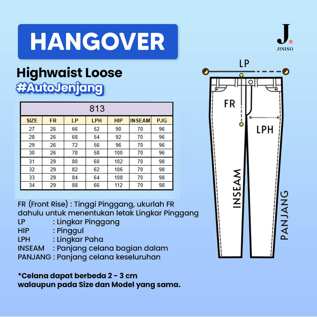 JINISO - Highwaist Loose Jeans 813 HANGOVER