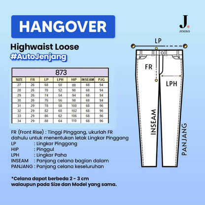 JINISO - Highwaist Loose Jeans 873 HANGOVER