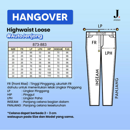 JINISO - Highwaist Loose Jeans 873 HANGOVER