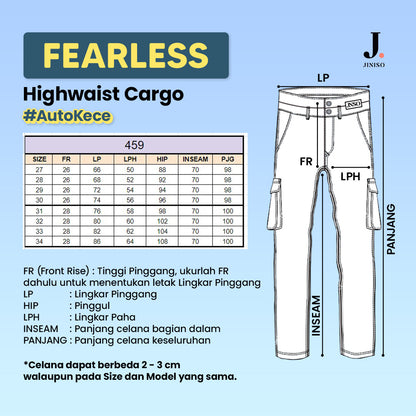 JINISO - Highwaist Cargo Loose Jeans 459 FEARLESS