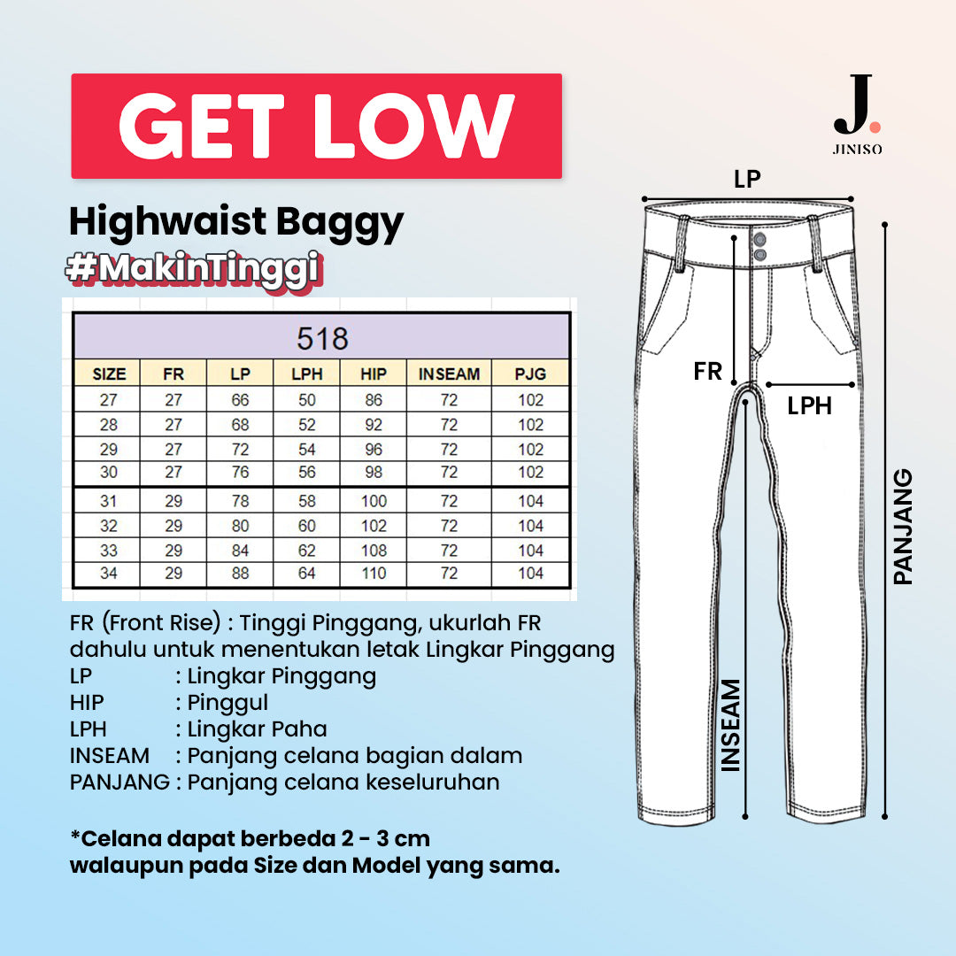 JINISO - Highwaist Baggy Jeans 518 GET LOW