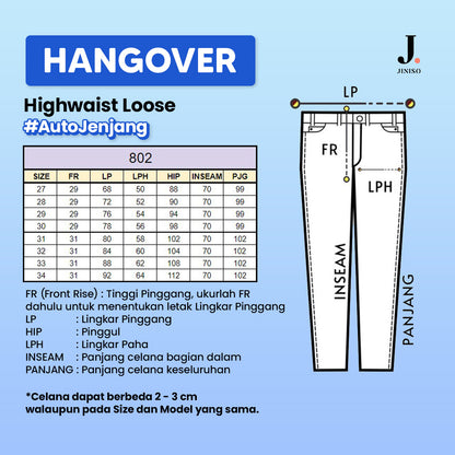 JINISO - Highwaist Loose Jeans 802 HANGOVER