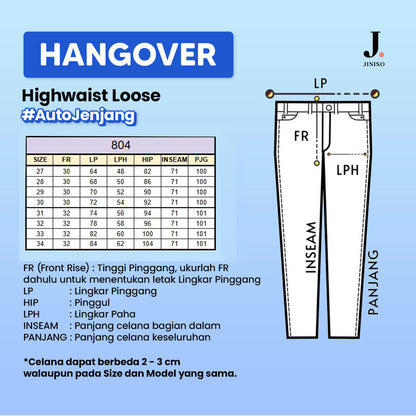 JINISO - Highwaist Loose Jeans 804 HANGOVER