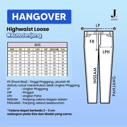 JINISO - Highwaist Loose Jeans 805 HANGOVER