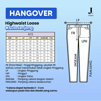 JINISO - Highwaist Loose Jeans 815 HANGOVER