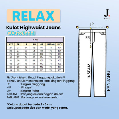 JINISO - Kulot Highwaist Jeans 775 RELAX