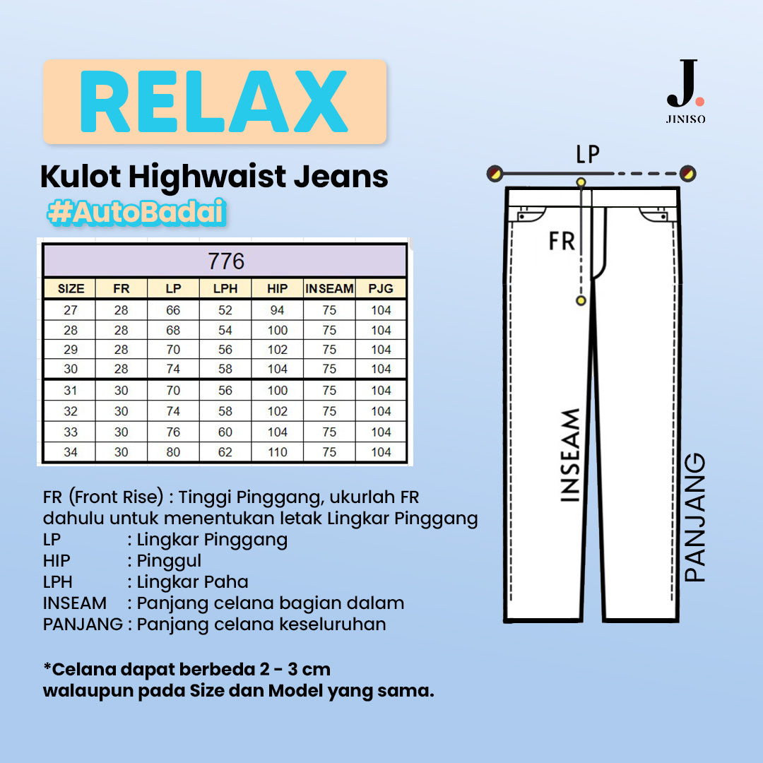 JINISO - Kulot Highwaist Jeans 776 RELAX