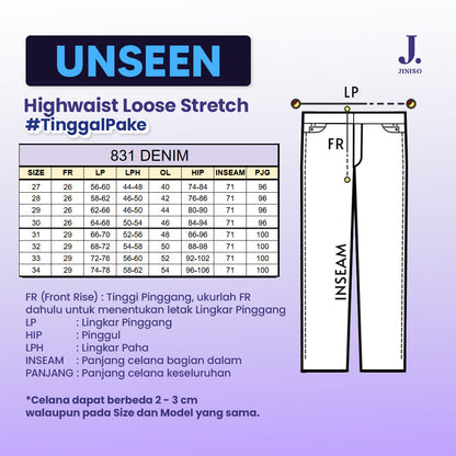 JINISO - Straight Jeans Loose Stretch Pria 831