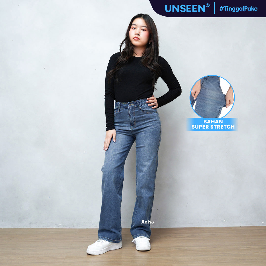 JINISO - Highwaist Straight Jeans Loose Stretch 831 UNSEEN