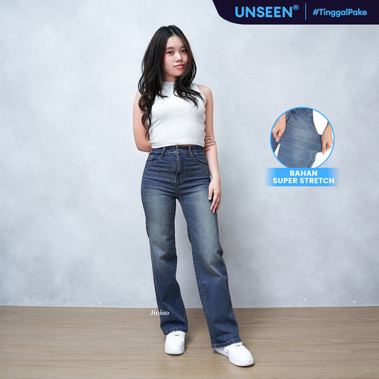 JINISO - Highwaist Straight Jeans Loose Stretch 834 UNSEEN