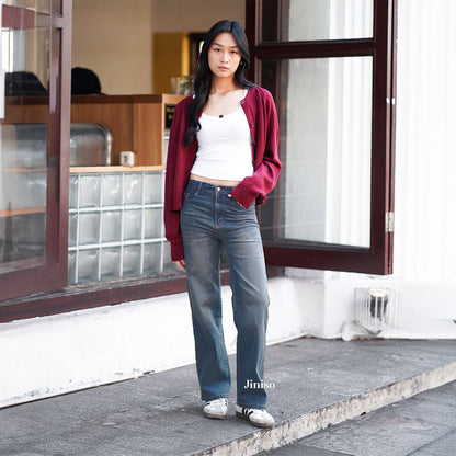 JINISO - Highwaist Straight Jeans Loose Stretch 834 UNSEEN