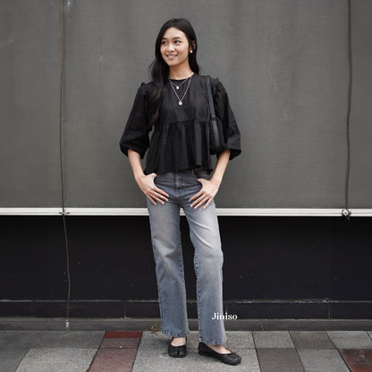 JINISO - Highwaist Straight Jeans Loose Stretch 835 UNSEEN