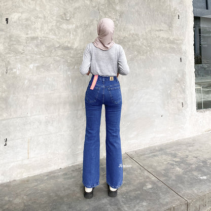 JINISO - Highwaist Stretch Cutbray Pocket Jeans 715 HANGOUT