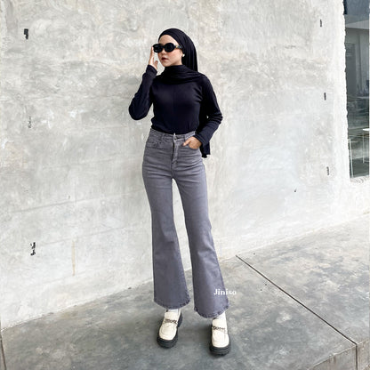 JINISO - Highwaist Stretch Cutbray Pocket Jeans 711 HANGOUT