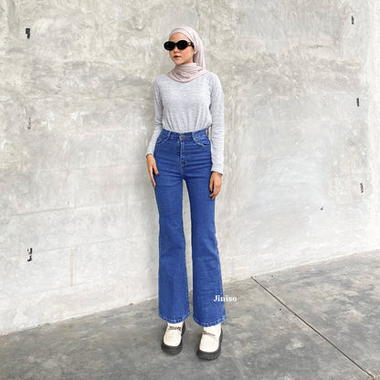 JINISO - Highwaist Stretch Cutbray Pocket Jeans 715 HANGOUT