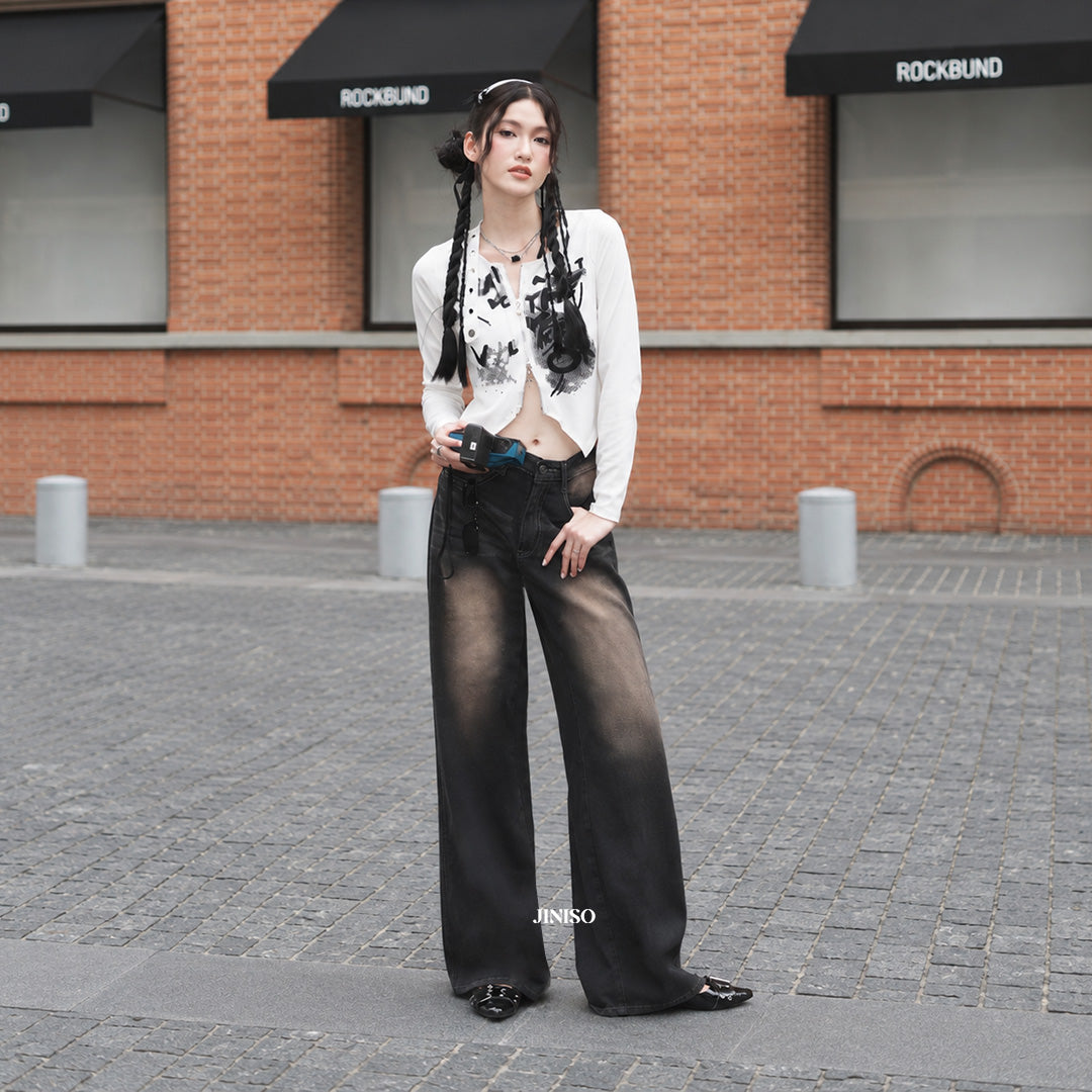 JINISO - Highwaist Oversize Baggy Loose Jeans 776 WEEKEND