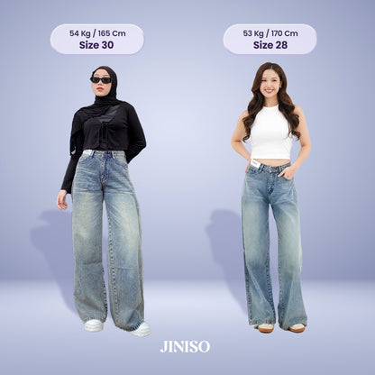 JINISO - Highwaist Oversize Baggy Loose Jeans 777 WEEKEND