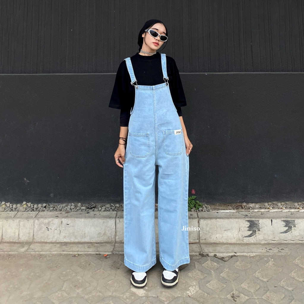 JINISO - Jumpsuit 101 Overall Celana Jeans Panjang 2 Pocket