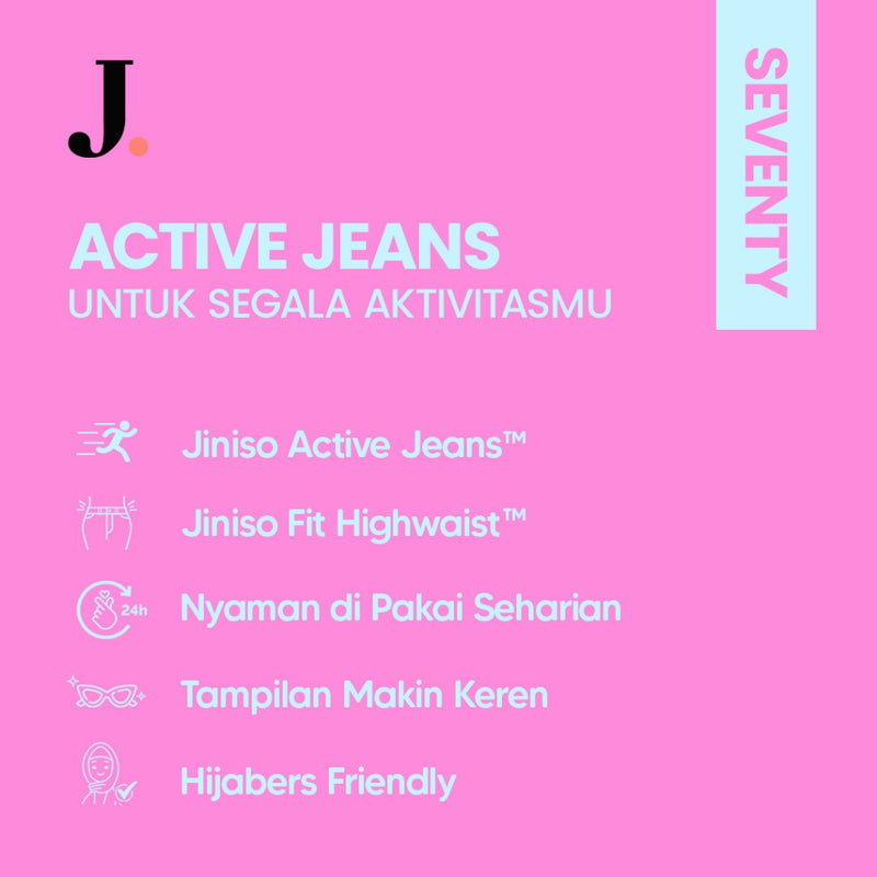 JINISO - Highwaist Rok Ashley Jeans Panjang 908 SEVENTY