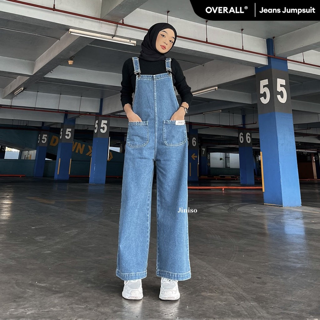 JINISO - Jumpsuit 102 Overall Celana Jeans Panjang 2 Pocket