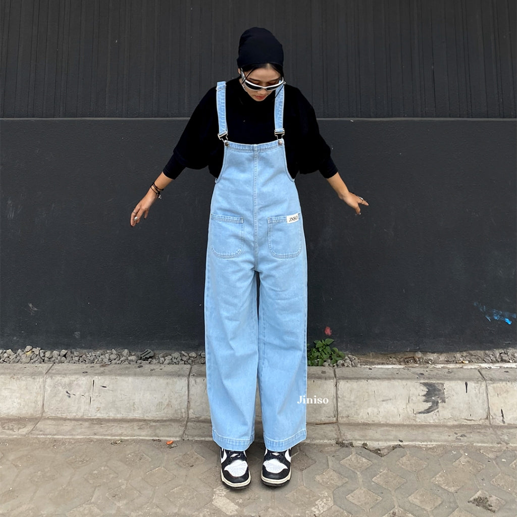 JINISO - Jumpsuit 101 Overall Celana Jeans Panjang 2 Pocket