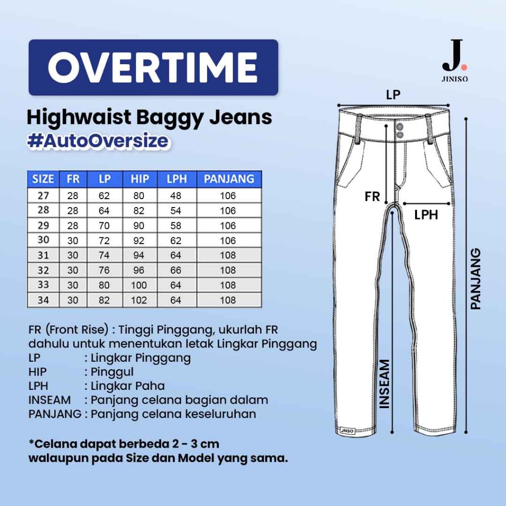 JINISO - Ultra Highwaist Baggy Loose Jeans 680 OVERTIME