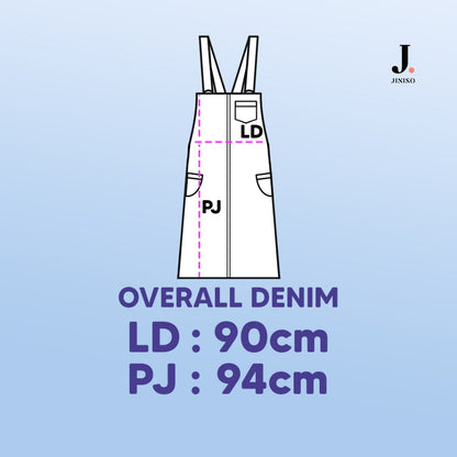 JINISO - Jumpsuit 002 Overall Jeans Rok Panjang