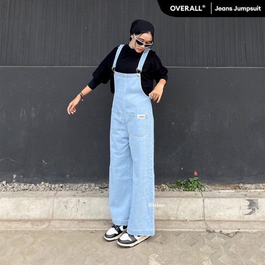 JINISO - Jumpsuit 101 Overall Celana Jeans Panjang 2 Pocket