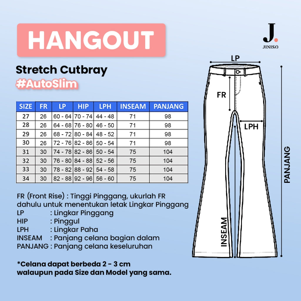 JINISO - Highwaist Stretch Cutbray Jeans 523 HANGOUT