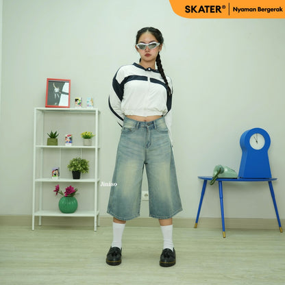 JINISO - Jorts Baggy Short Jeans 302 SKATER