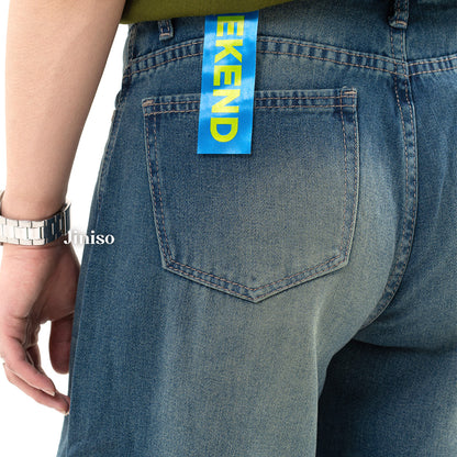 JINISO Oversize Baggy Loose Jeans Pria 758