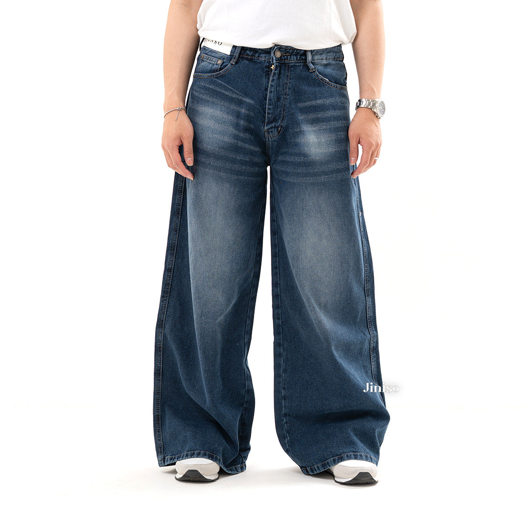 JINISO Oversize Baggy Loose Jeans Pria 689