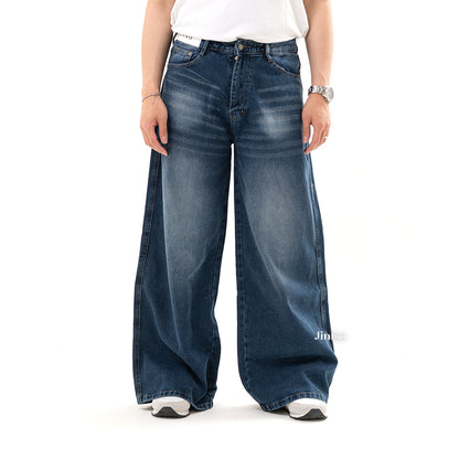 JINISO Oversize Baggy Loose Jeans Pria 689