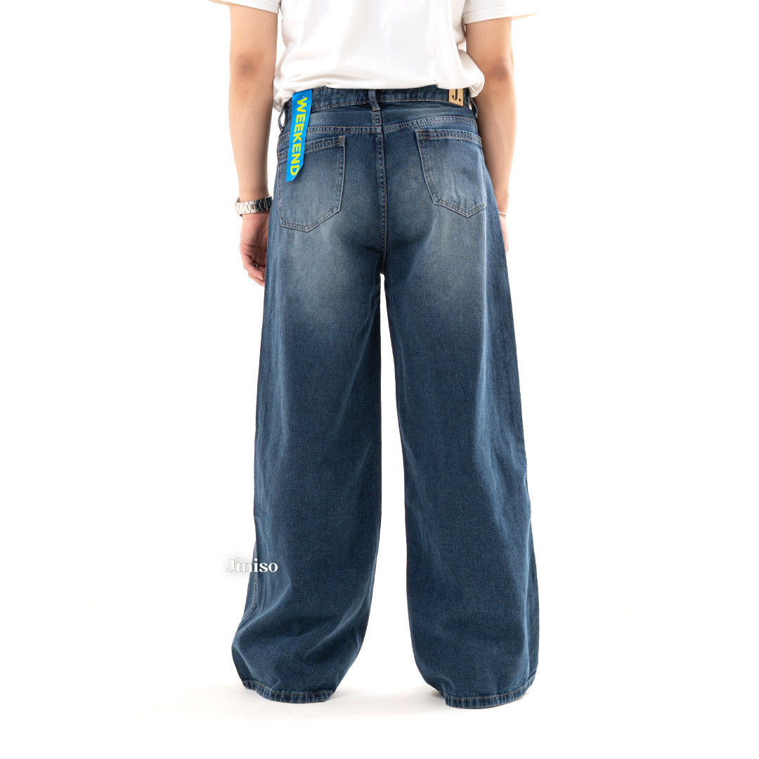 JINISO Oversize Baggy Loose Jeans Pria 689