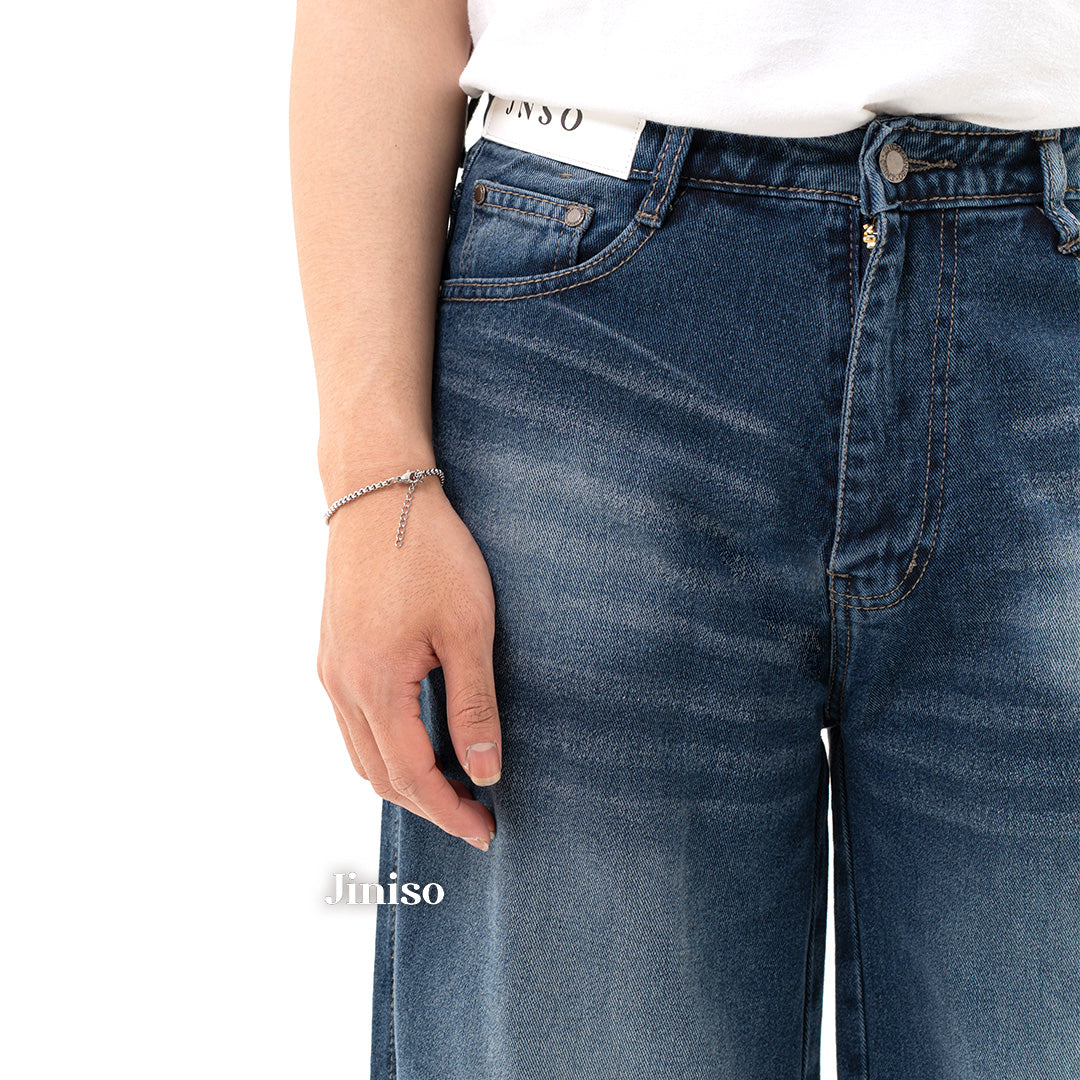 JINISO Oversize Baggy Loose Jeans Pria 689