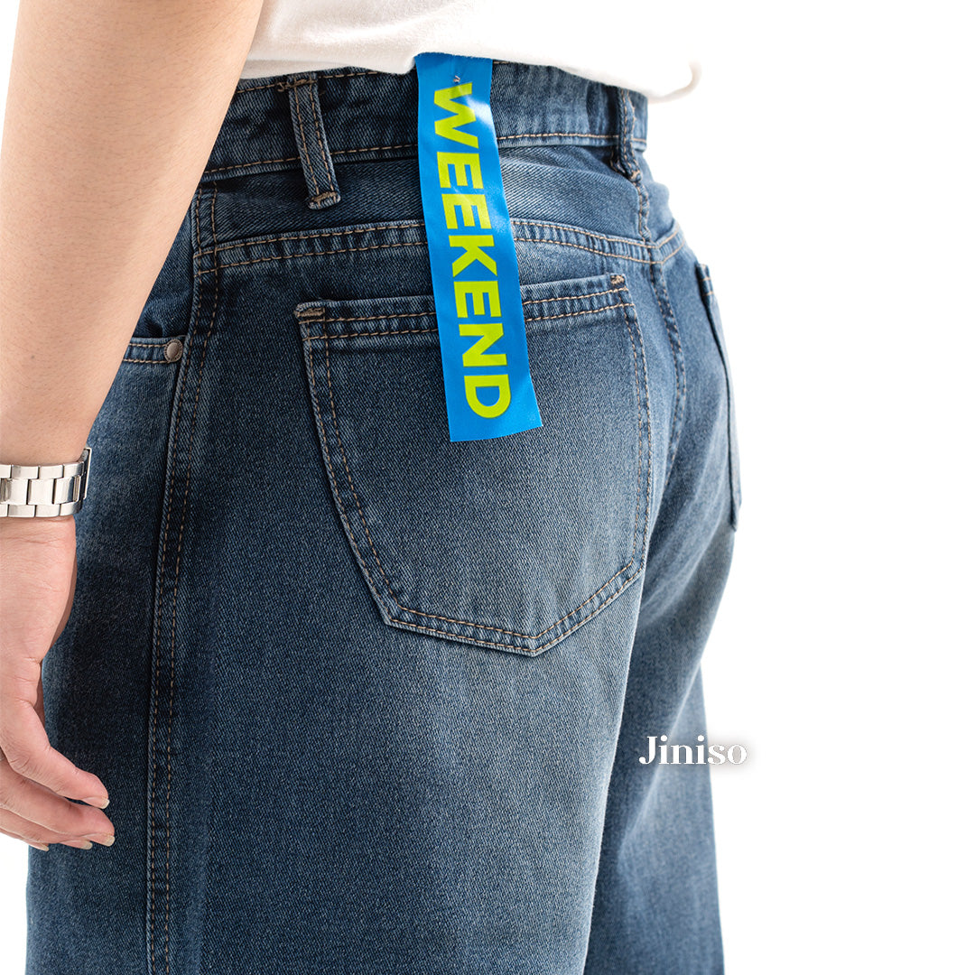 JINISO Oversize Baggy Loose Jeans Pria 689