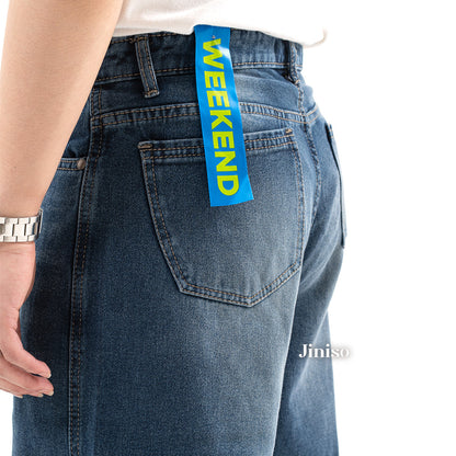 JINISO Oversize Baggy Loose Jeans Pria 689