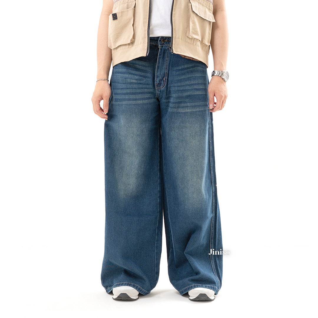JINISO Oversize Baggy Loose Jeans Pria 687