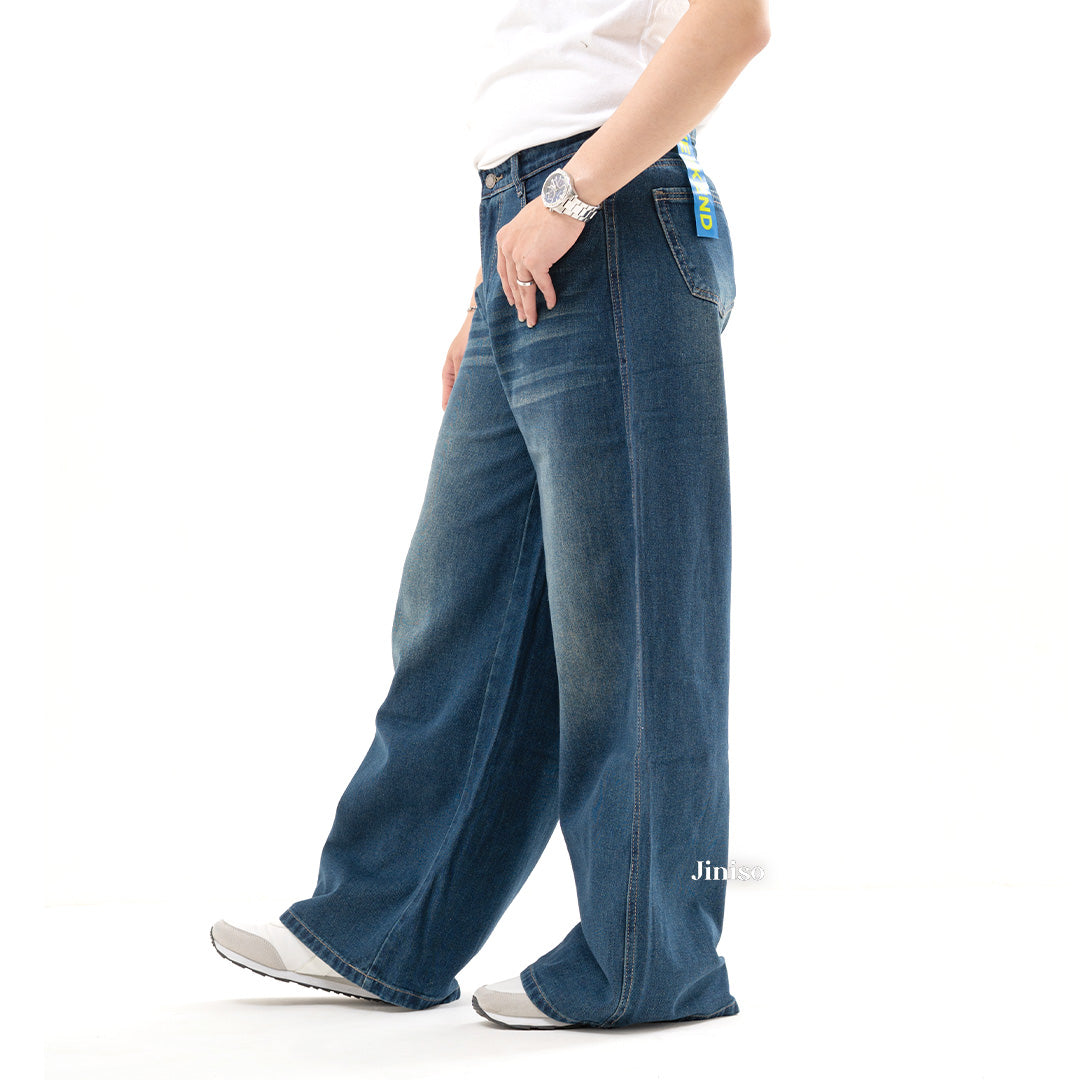 JINISO Oversize Baggy Loose Jeans Pria 687