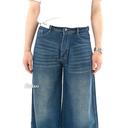 JINISO Oversize Baggy Loose Jeans Pria 687