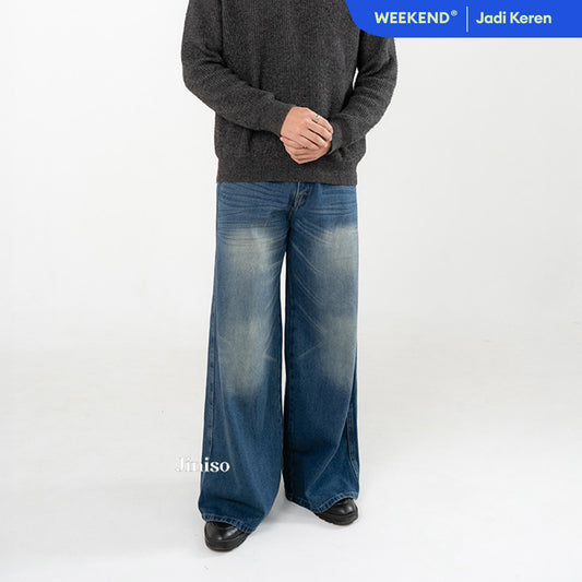 JINISO Oversize Baggy Loose Jeans Pria 780