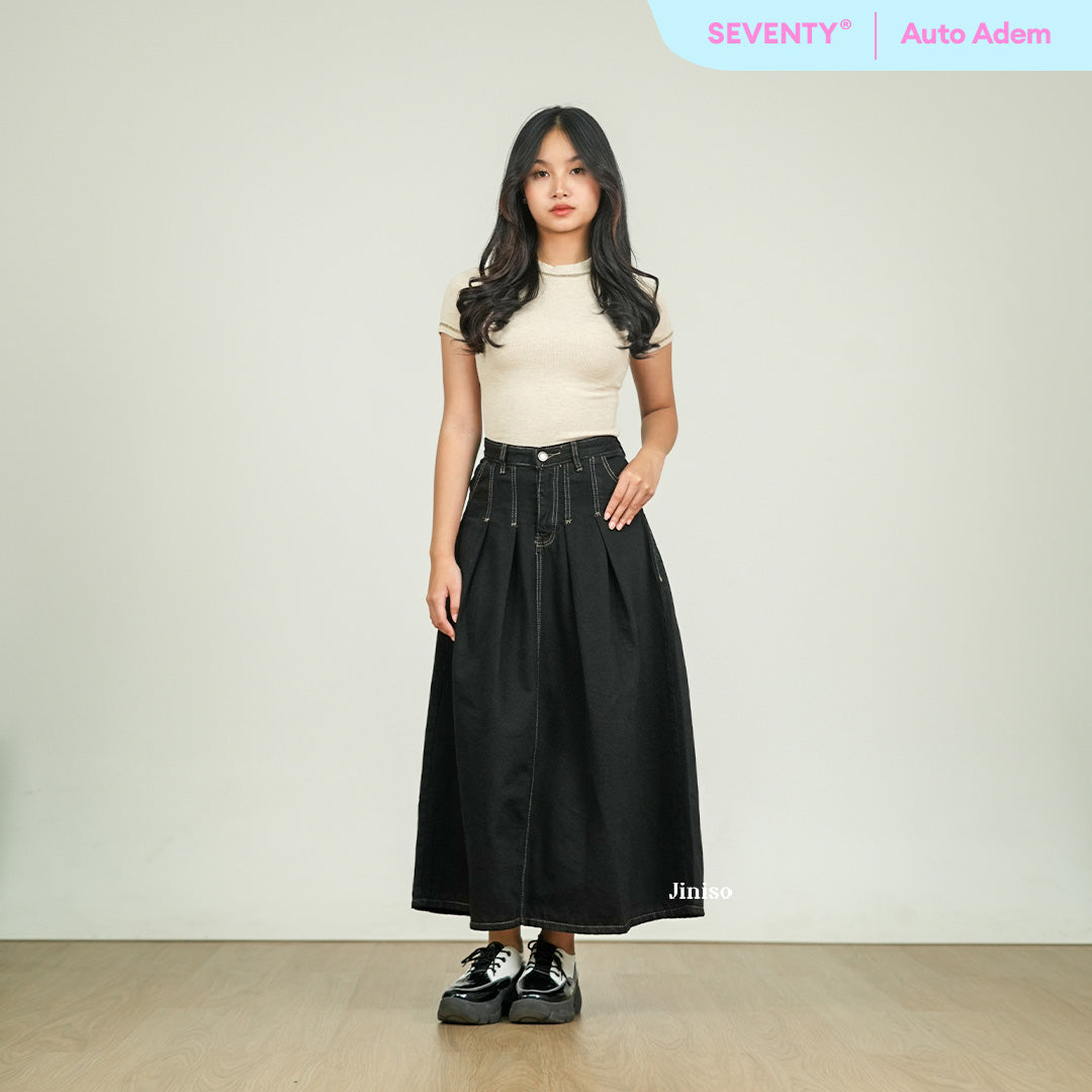 JINISO - Highwaist Rok Ashley Jeans Panjang 970 SEVENTY