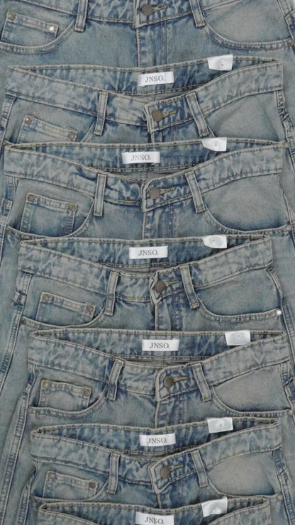 JINISO - Highwaist Baggy Loose Jeans 659 PLAYDATE