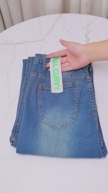 JINISO - Cutbray Big Size Jeans 1403 REAL CURVY