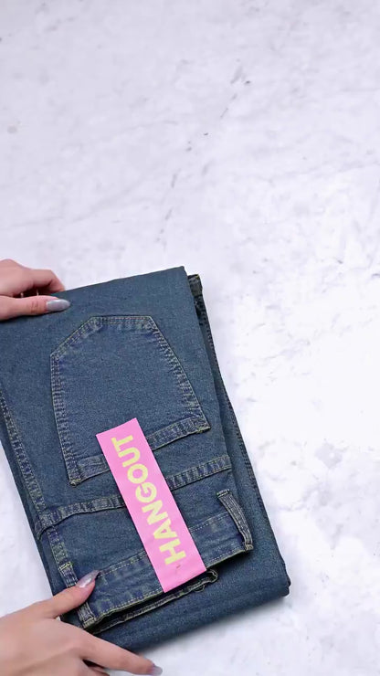 JINISO - Highwaist Stretch Cutbray Pocket Jeans 712 HANGOUT