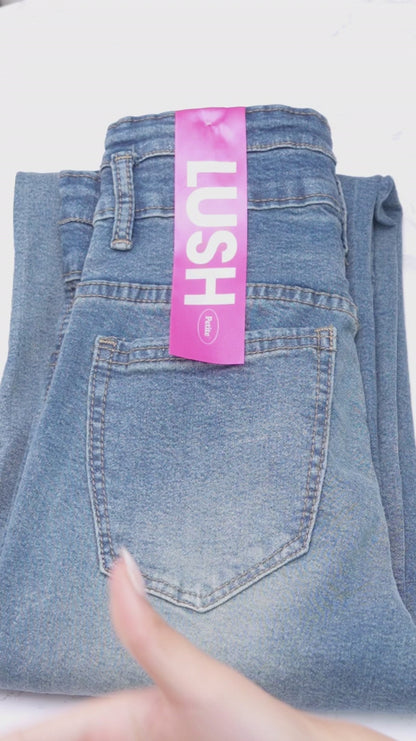 JINISO - Petite Straight Highwaist Jeans Stretch 143 LUSH