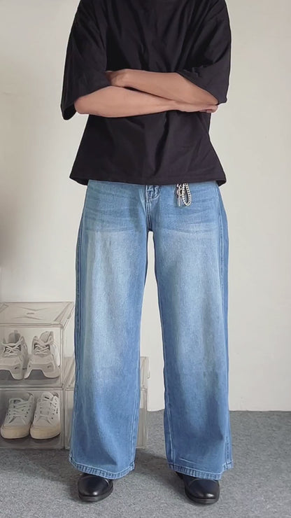 JINISO Baggy Loose Jeans Pria 652